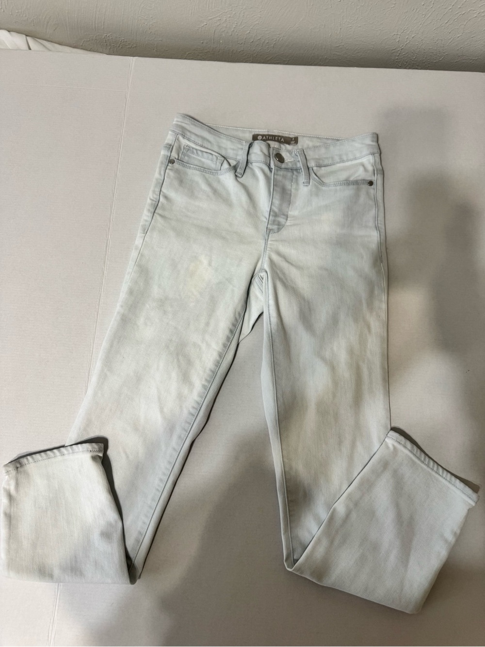 Athleta Pale Blue Skinny Jeans